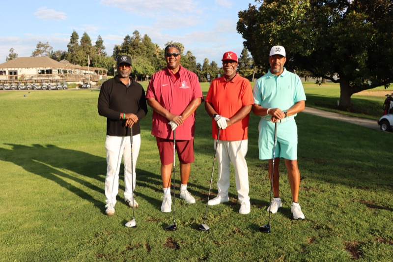 Foursome on course