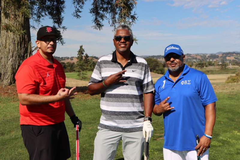 Golfers on course